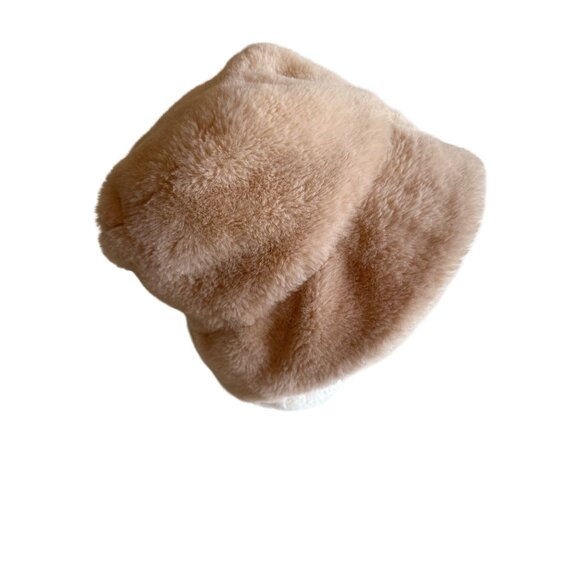 Faux Fur Cream Unbranded Bucket Hat One Size - Picture 3 of 7
